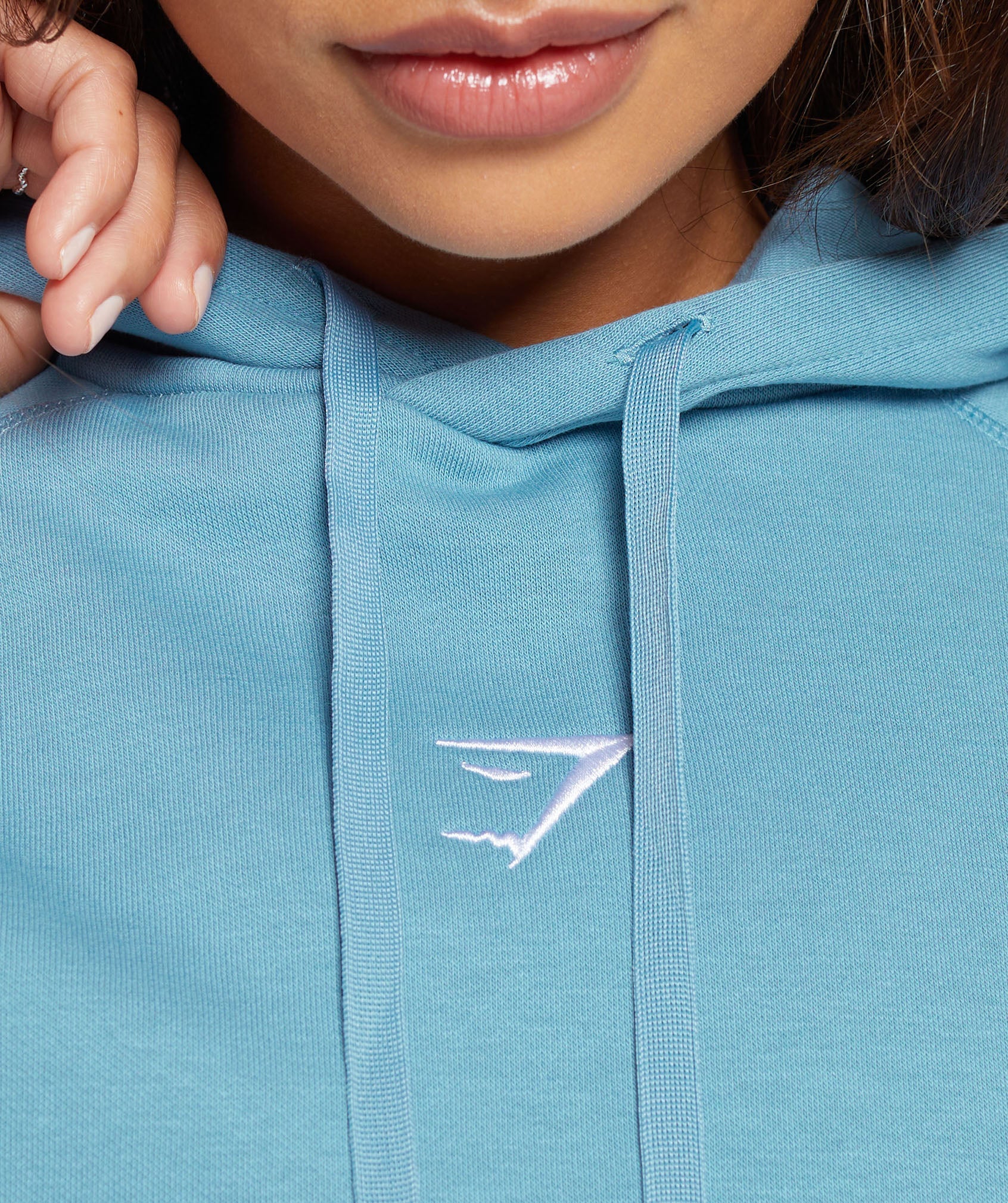 Training Oversized Fleece Hoodie in Dusk Blue - view 3