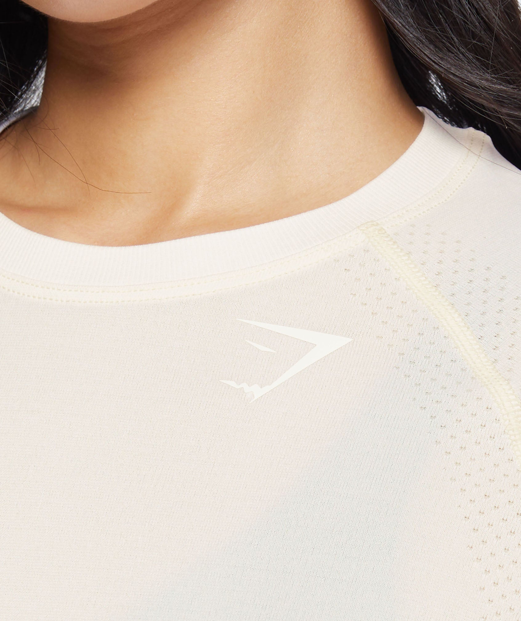 Vital Seamless 2.0 Light T-Shirt in Coconut White Marl - view 5