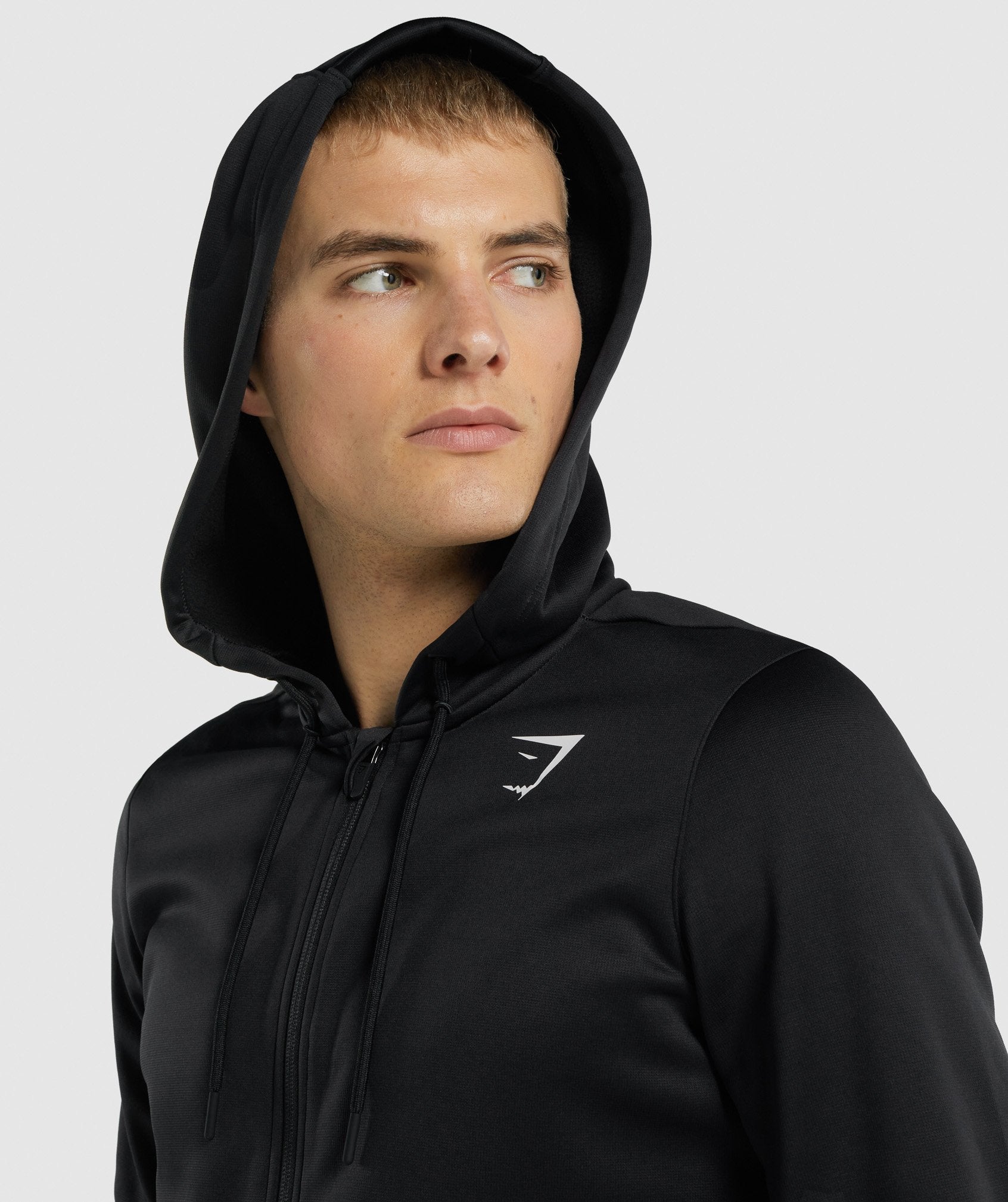 Arrival Zip Up Hoodie in Black - view 5