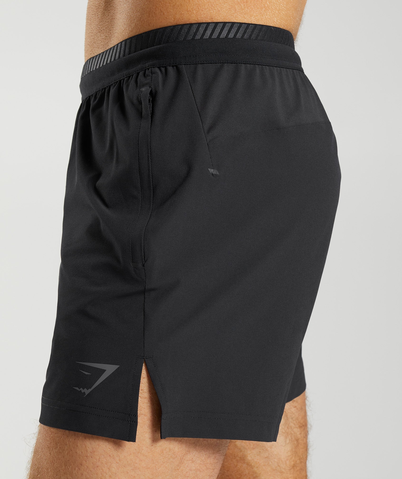 Apex 5" Hybrid Shorts in Black - view 5