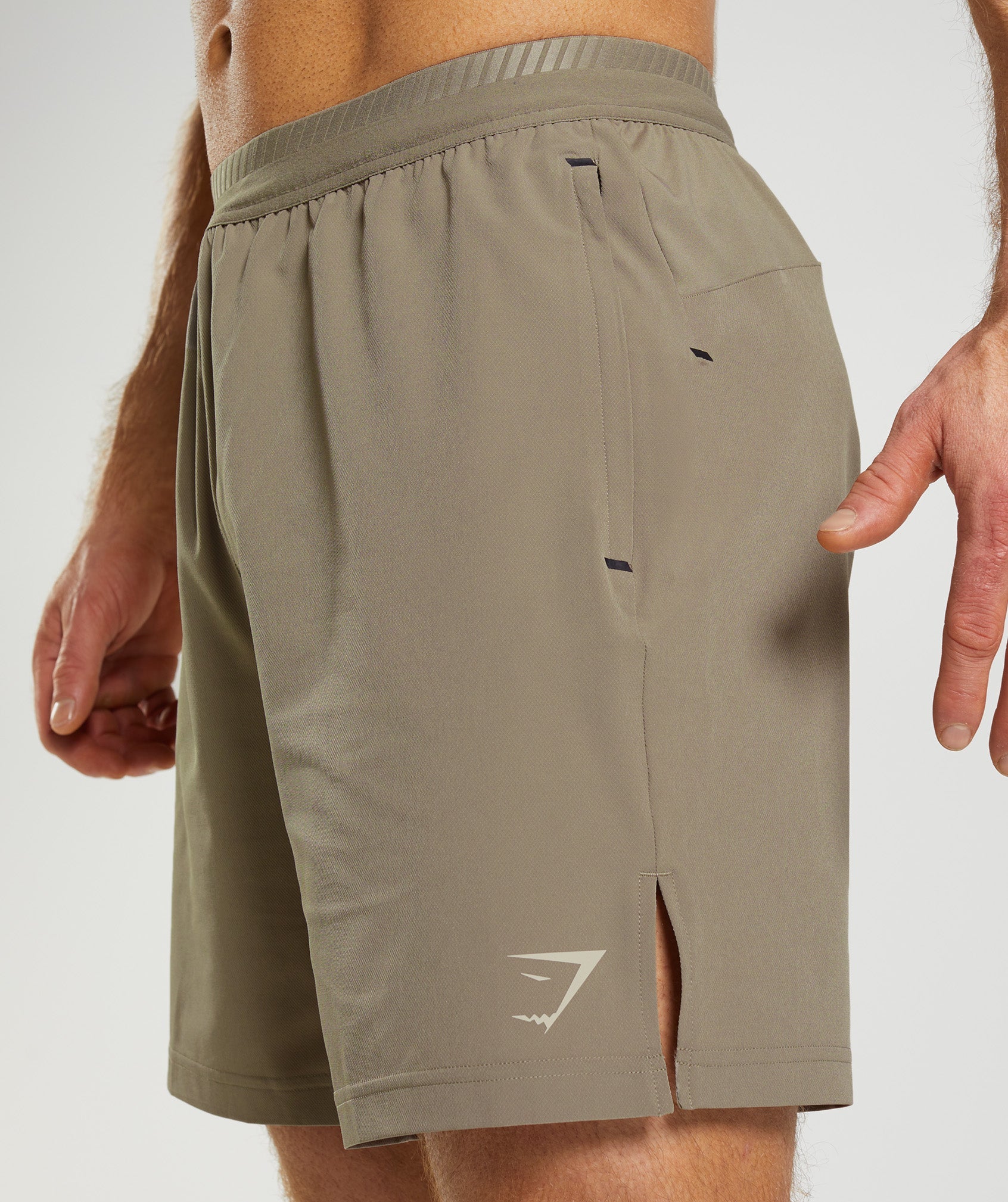 Apex 7" Hybrid Shorts in Earthy Brown - view 5