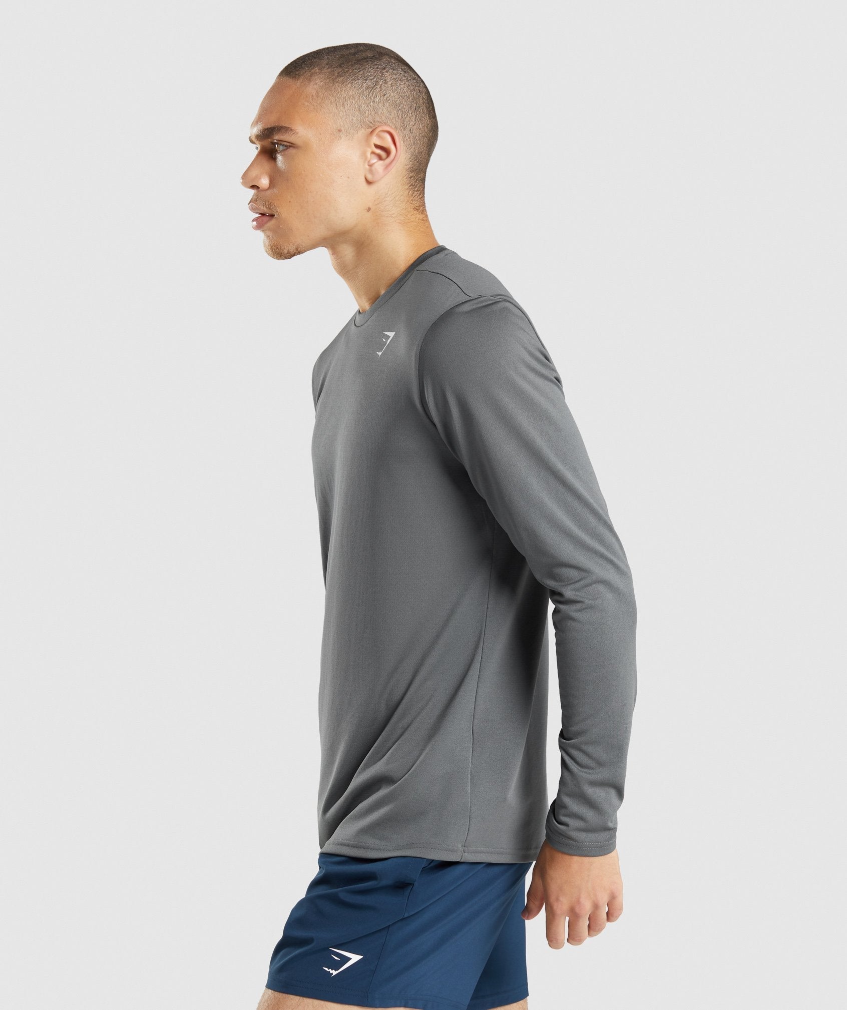 Arrival Long Sleeve T-Shirt in Charcoal - view 3