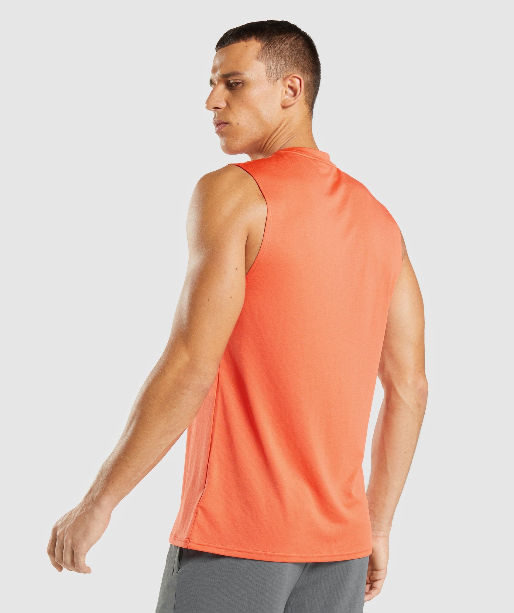 Arrival Sleeveless T-Shirt in Papaya Orange - view 3