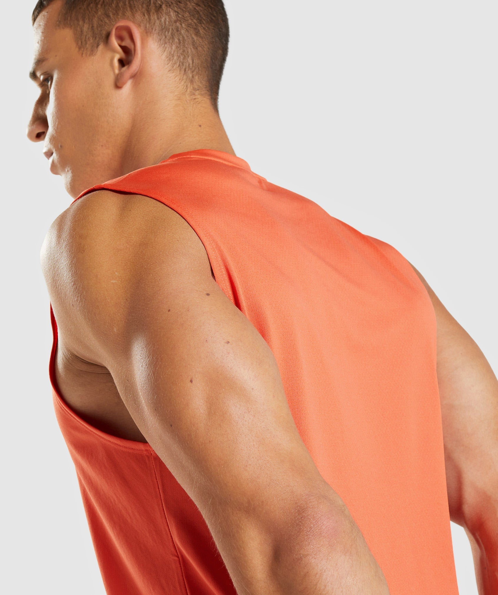 Arrival Sleeveless T-Shirt in Papaya Orange - view 6