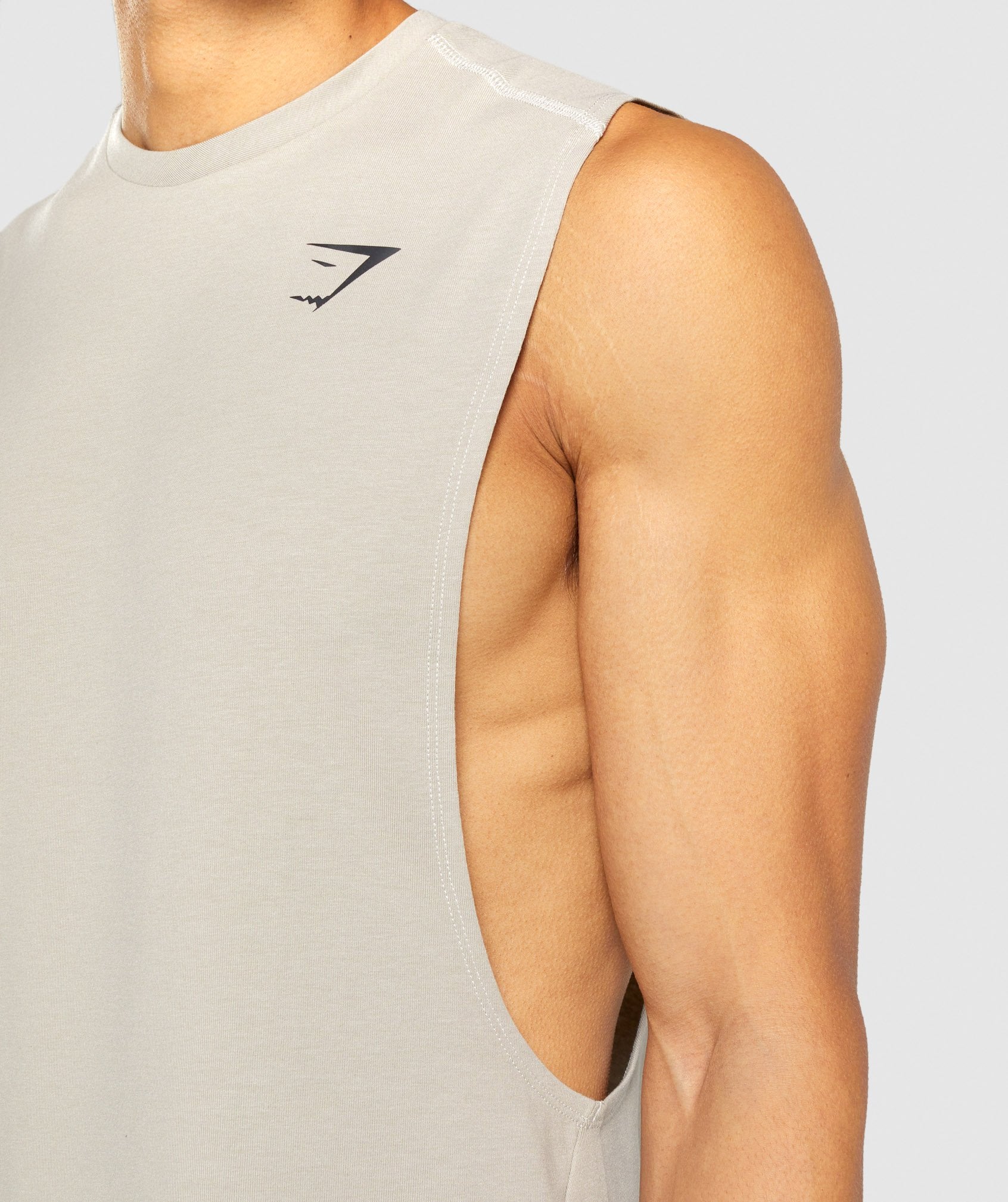 Bold Drop Arm Tank in Grey - view 6