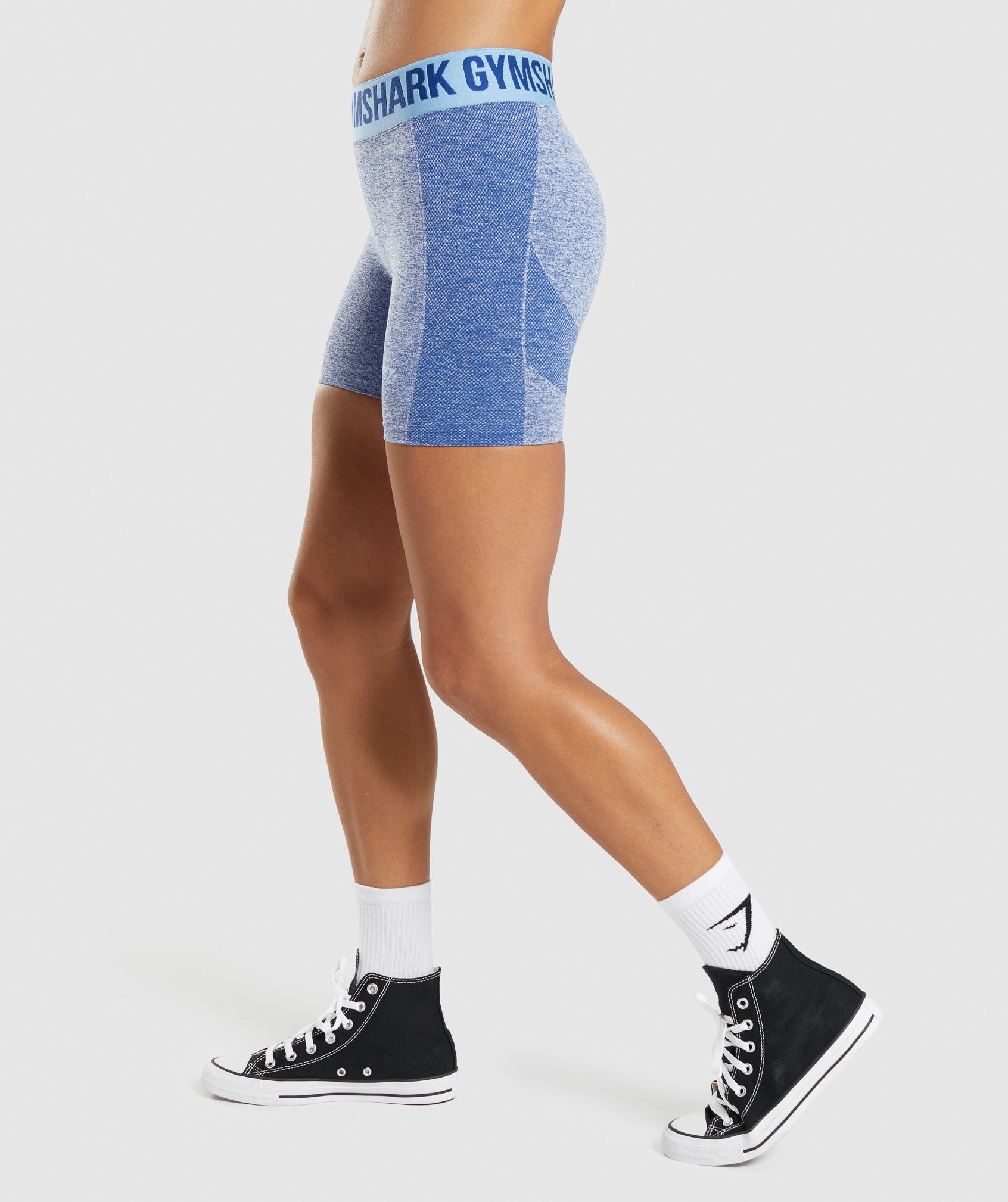 Flex Shorts in Earl Blue Marl - view 3