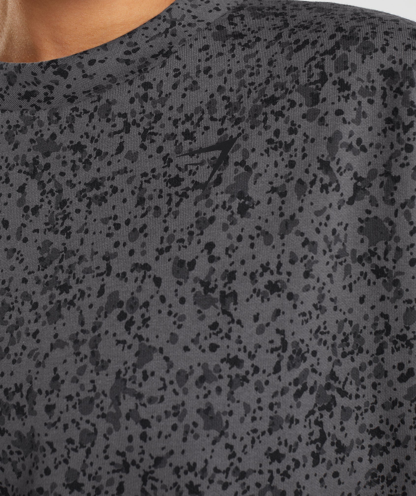 Mineral Print Sweatshirt in Silhouette Grey - view 3