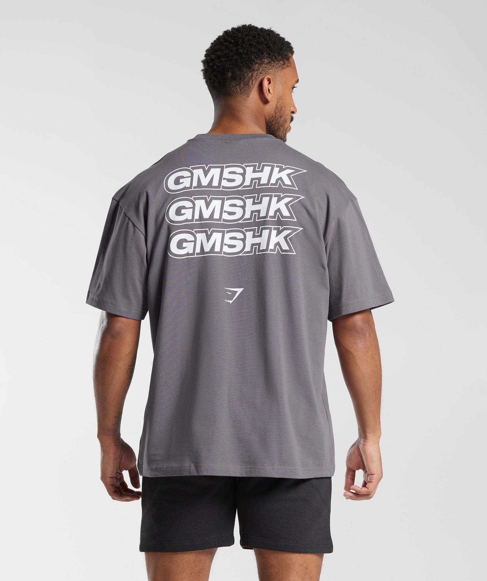 GMSHK Oversized T-Shirt in Titanium Grey - view 1
