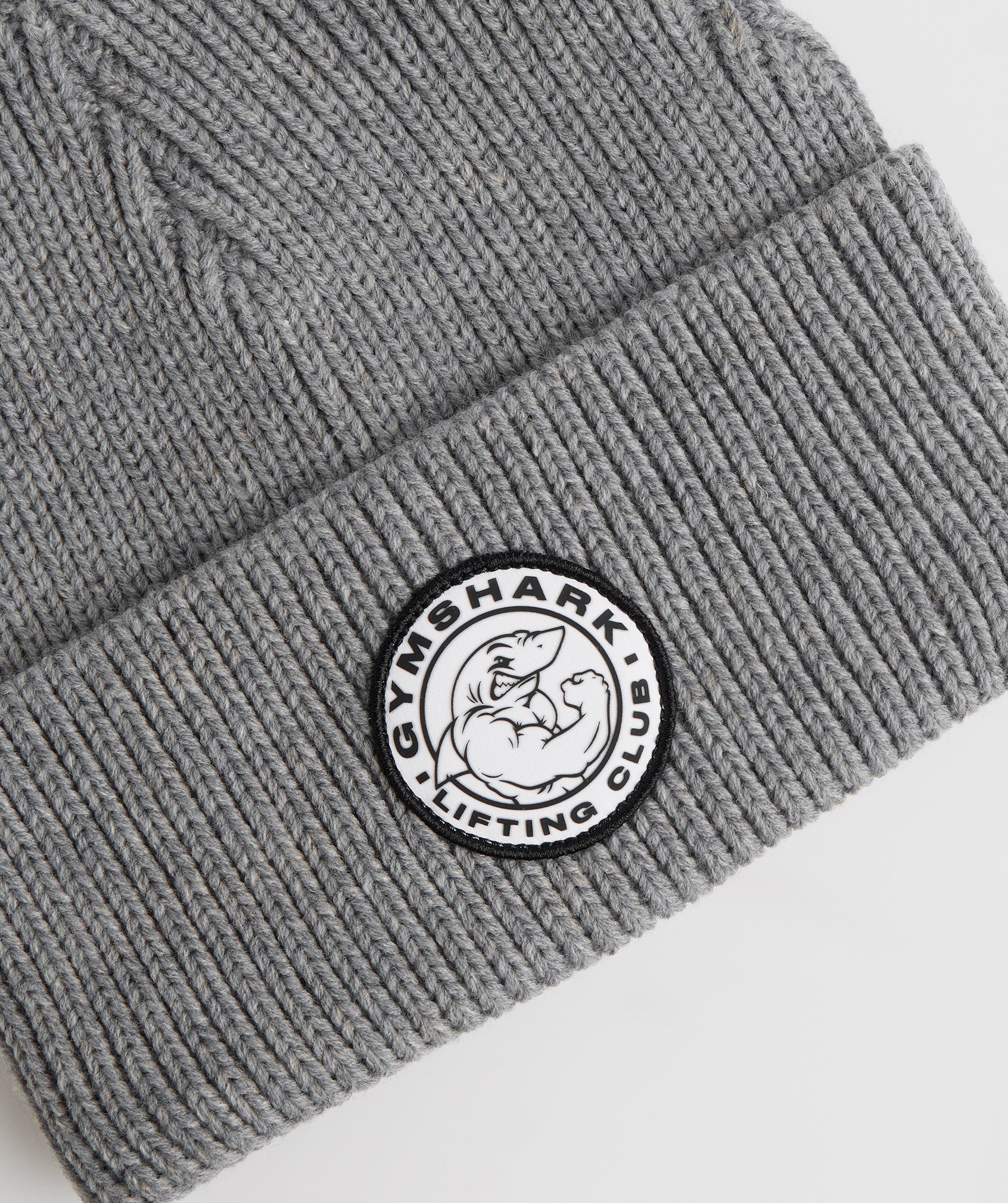 Legacy Deep Cuff Beanie in Light Grey Marl - view 2