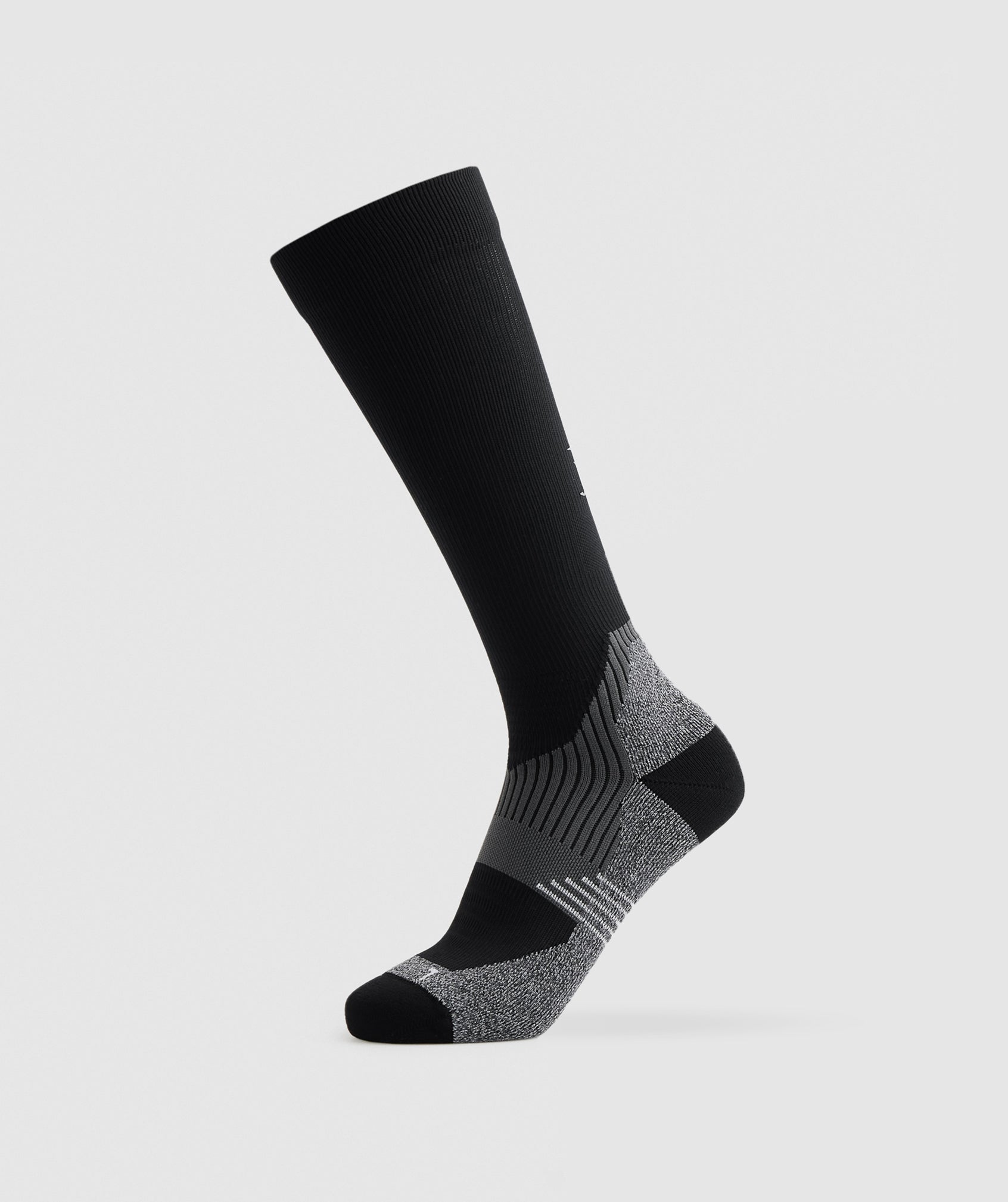 Long Performance Socks in Black - view 1