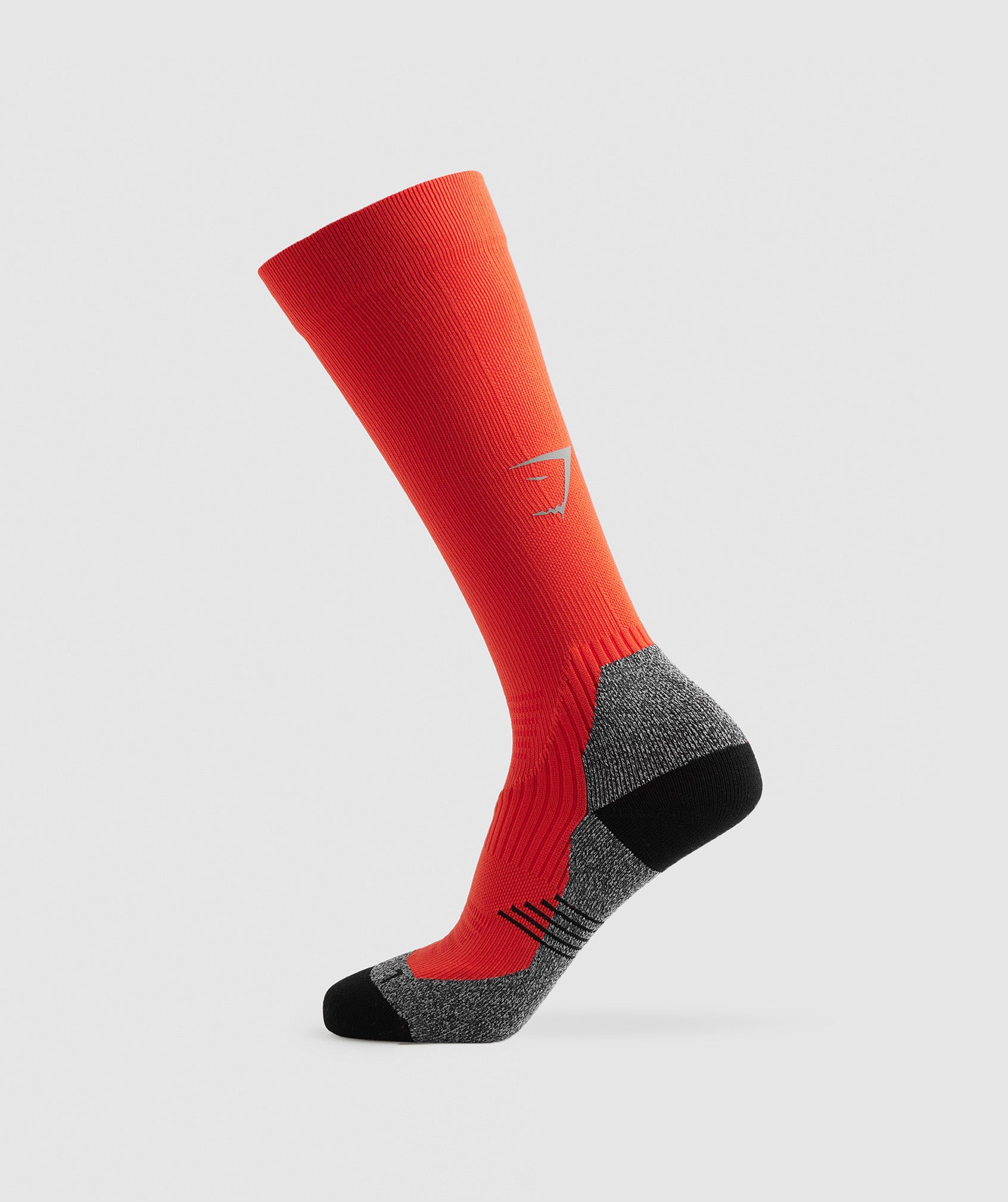 Long Performance Socks in Papaya Orange - view 1