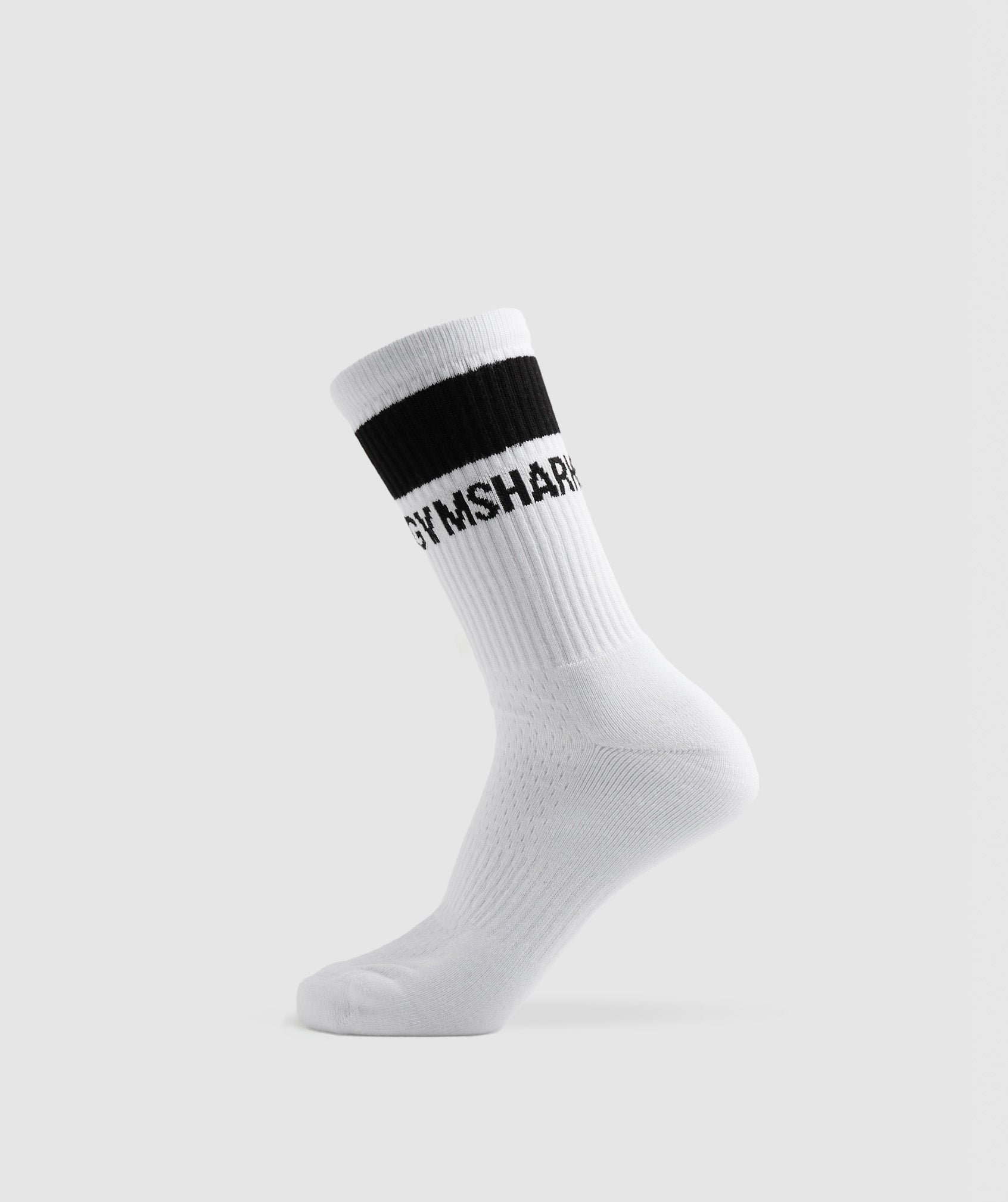 Premium Crew Sock 1pk in White/Black - view 1