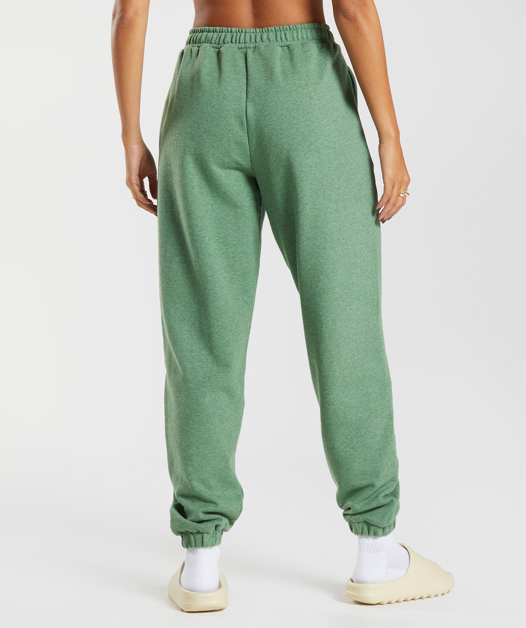 Rest Day Sweats Joggers in Crocodile Green Marl - view 3