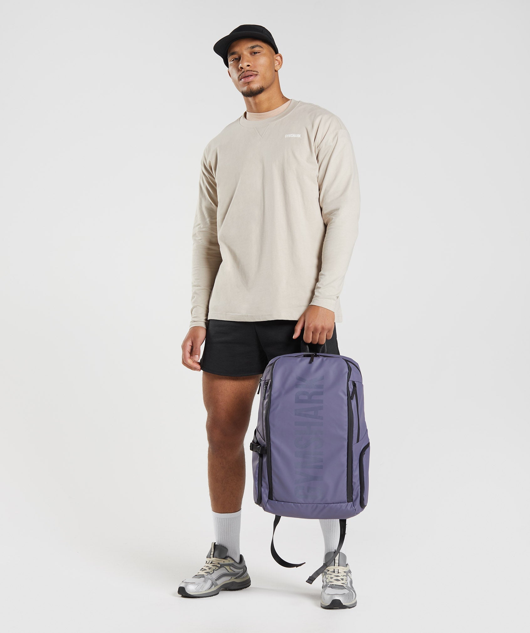 Rest Day Sweats Long Sleeve T-Shirt in Pebble Grey - view 5