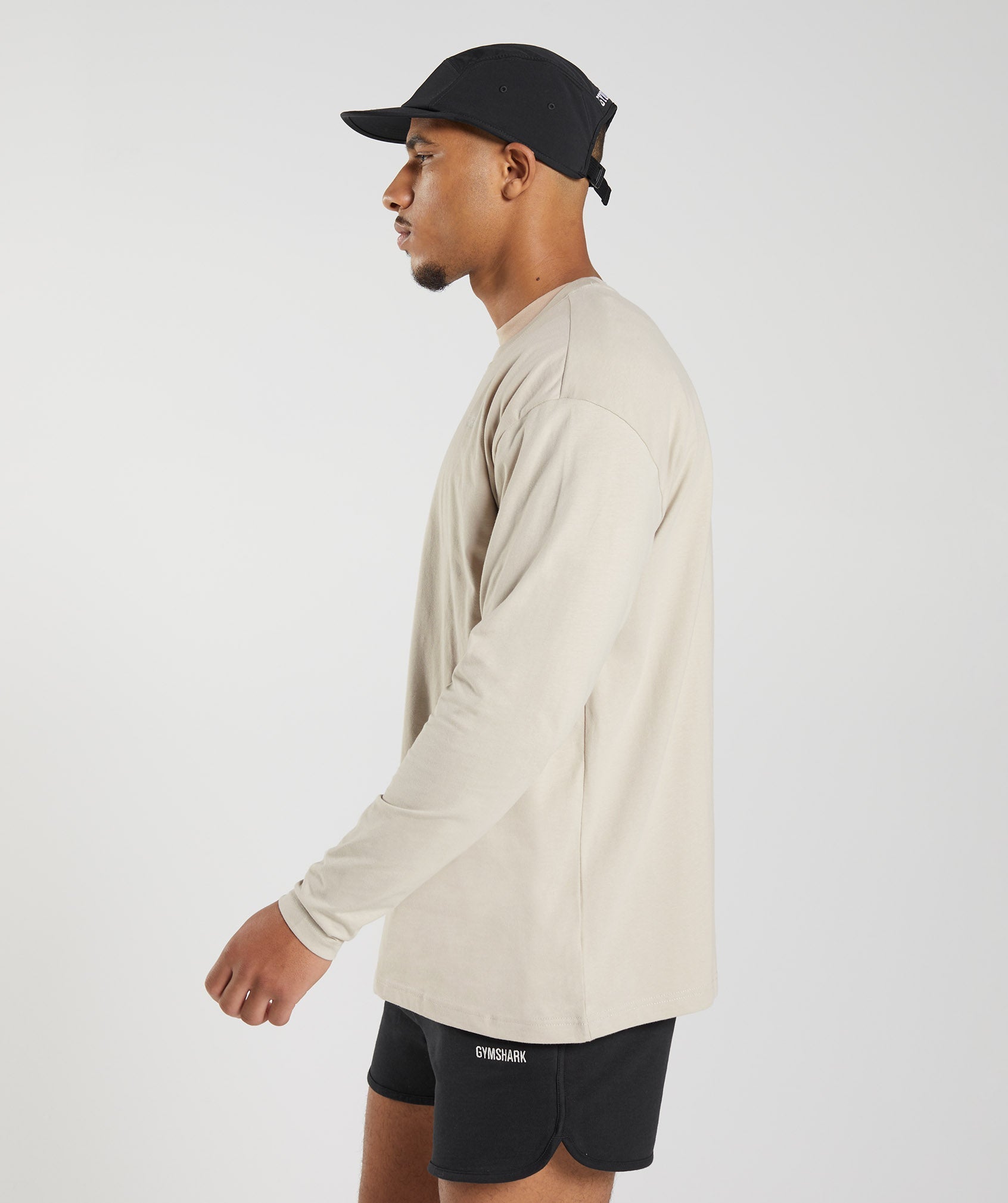 Rest Day Sweats Long Sleeve T-Shirt in Pebble Grey - view 4