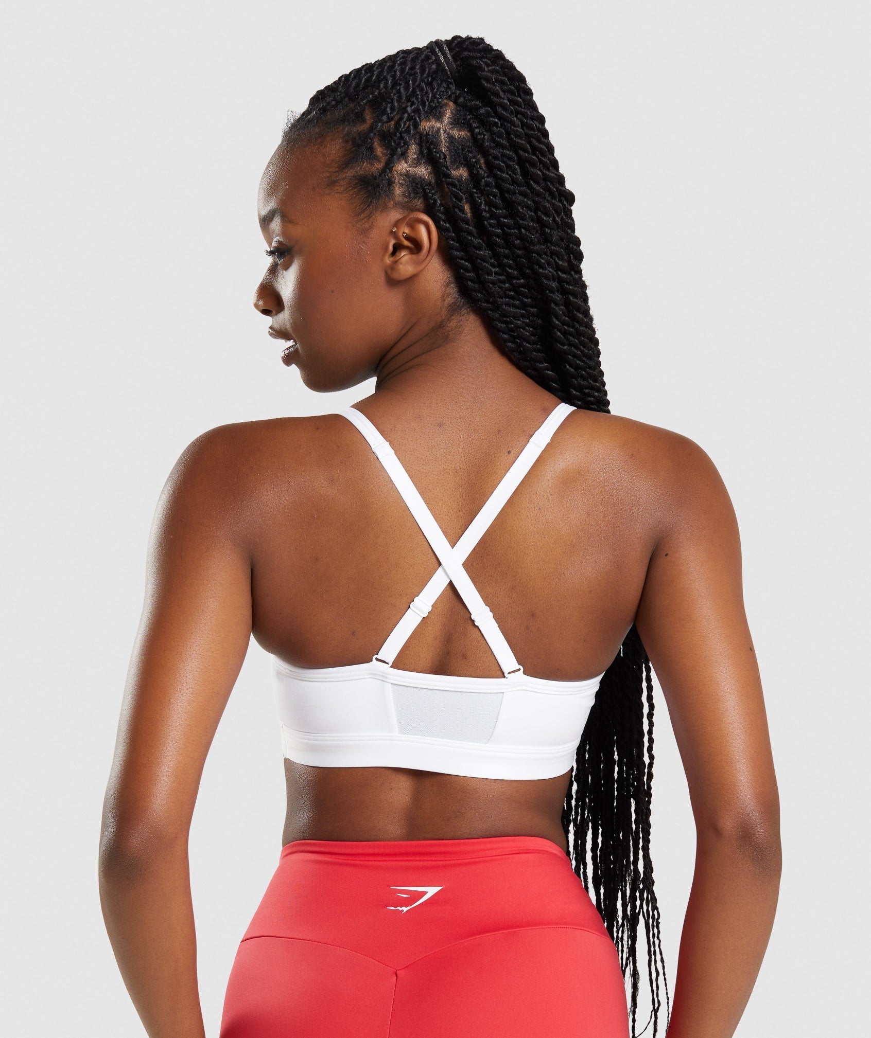 Gymshark Scoop Neck Sports Bra - White