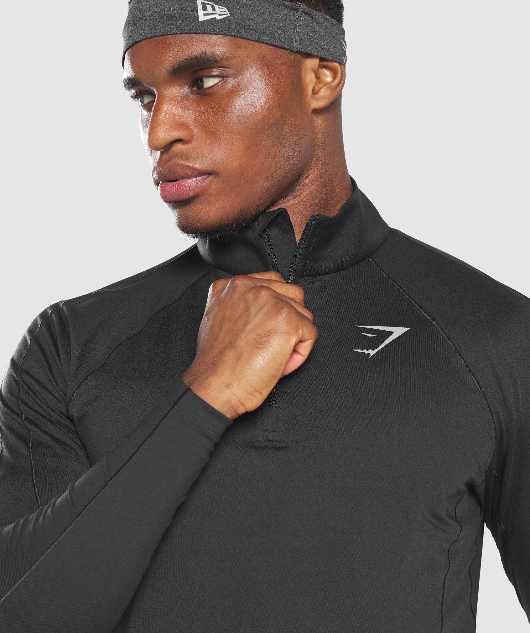 Speed 1/4 Zip Pullover in Black