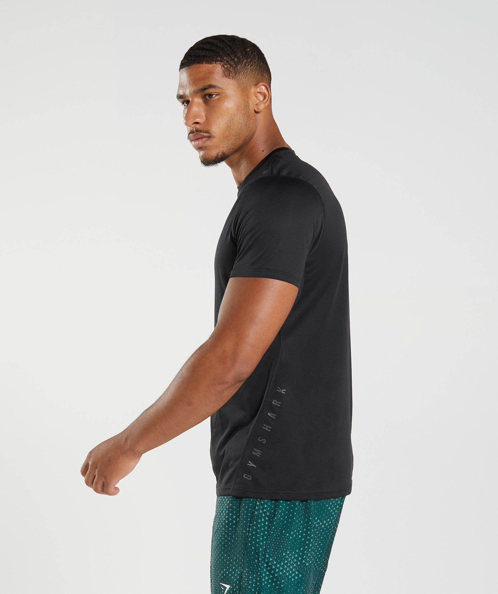 Sport T-Shirt in Black/Black Marl - view 3