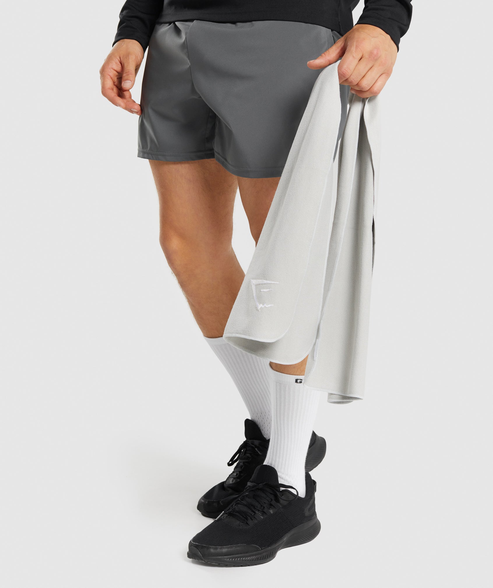 Sweat Towel in Light Grey - view 5