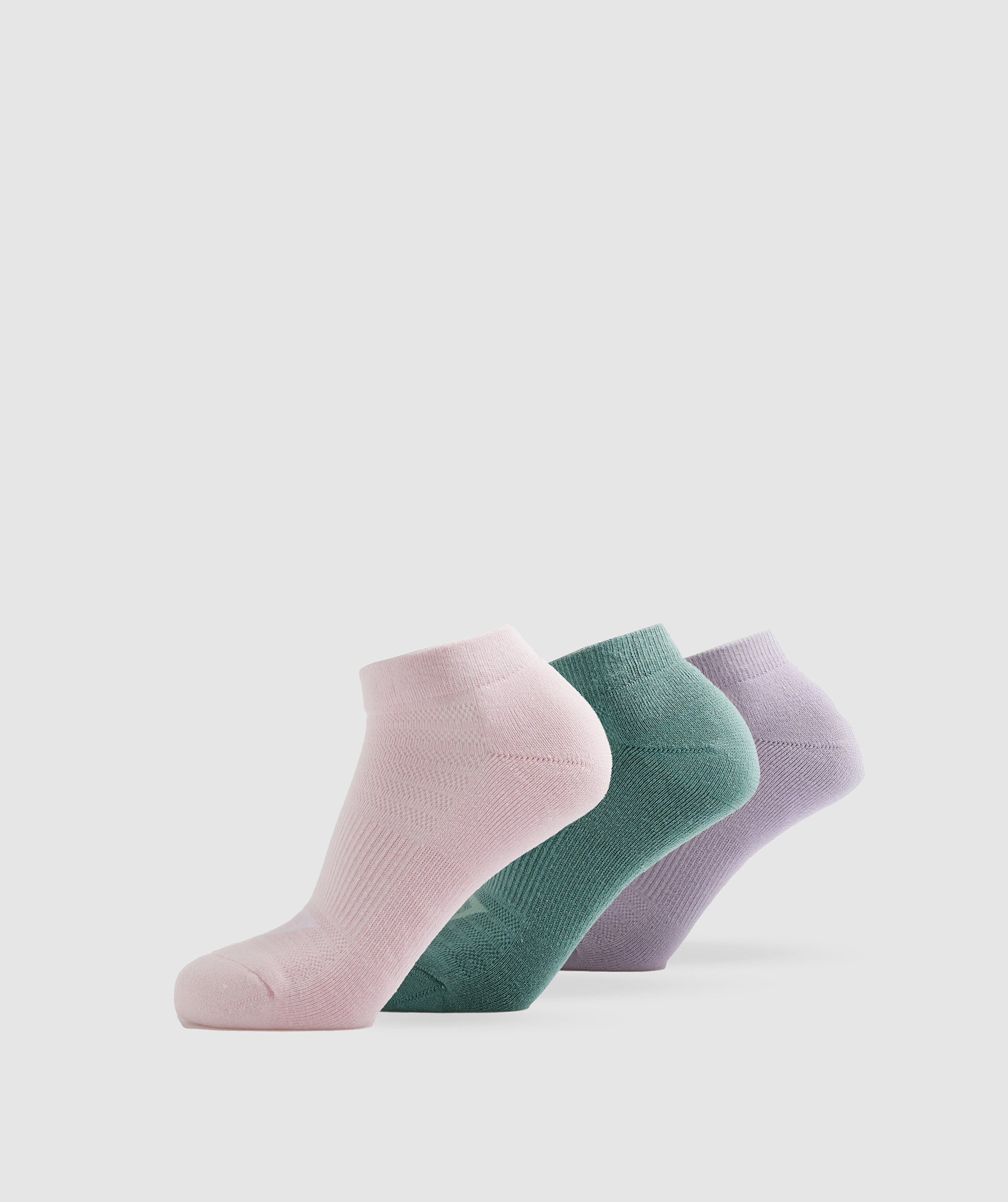 Trainer Socks 3pk in Chalk Pink/Ink Teal/Purple - view 1