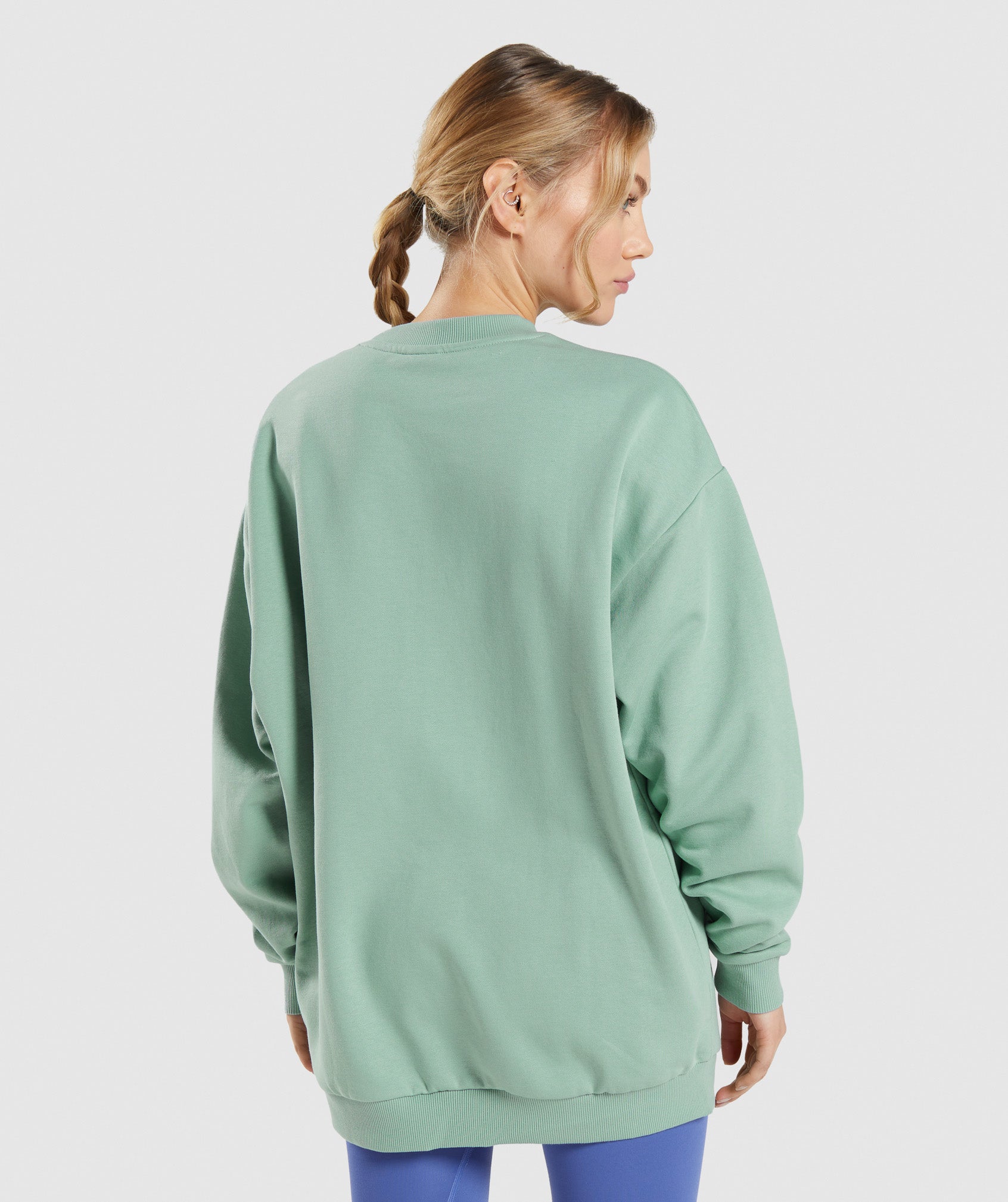 Training Oversized Sweatshirt in Maya Blue - view 2