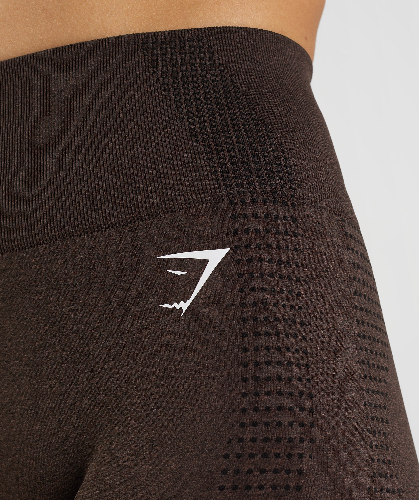 Vital Seamless 2.0 Shorts in Cherry Brown Marl - view 7