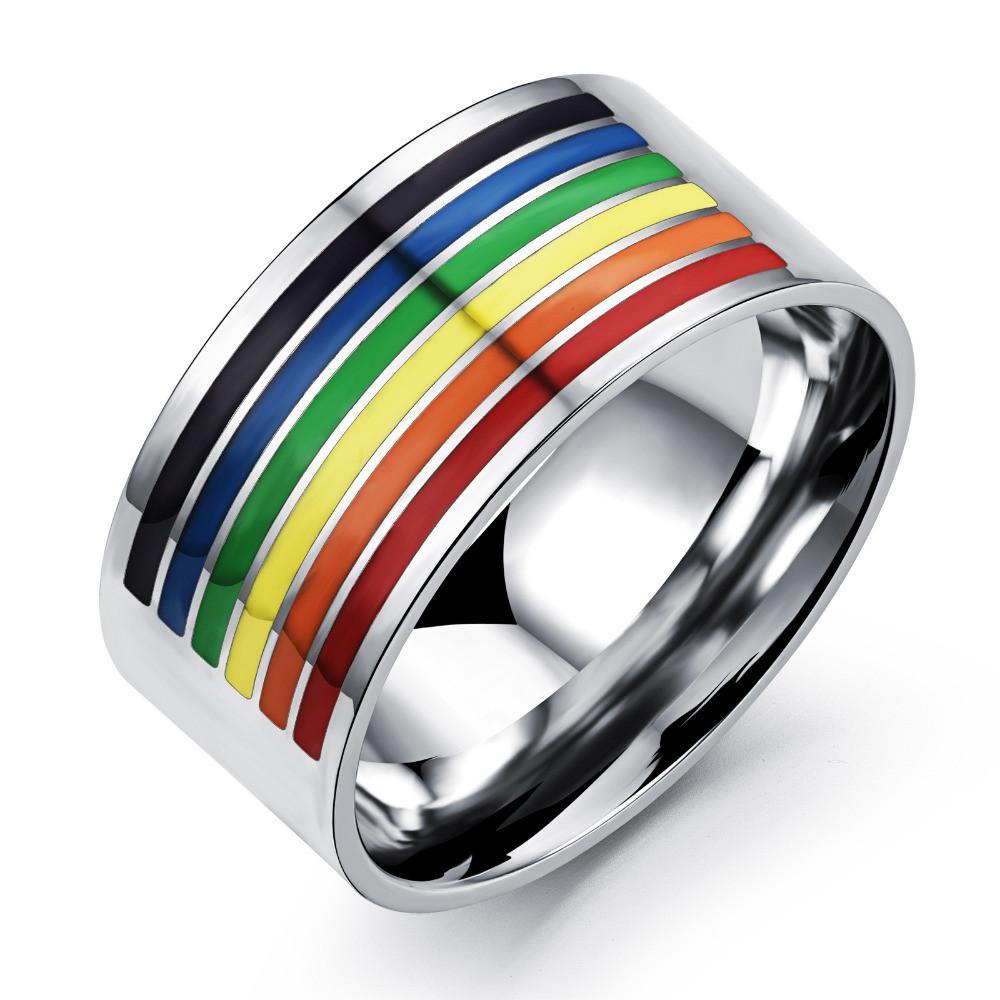 Кольцо Rainbow. Steel