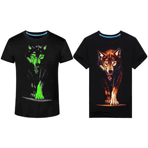 Online glow in the dark wolf t shirt online