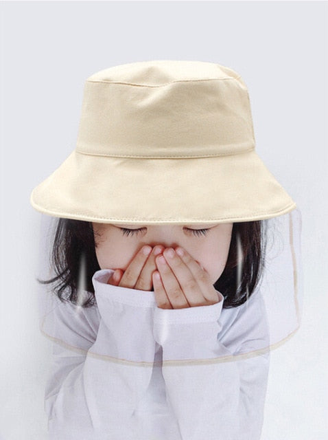 Protective Sun Hat Face Shield For Kids Fanduco