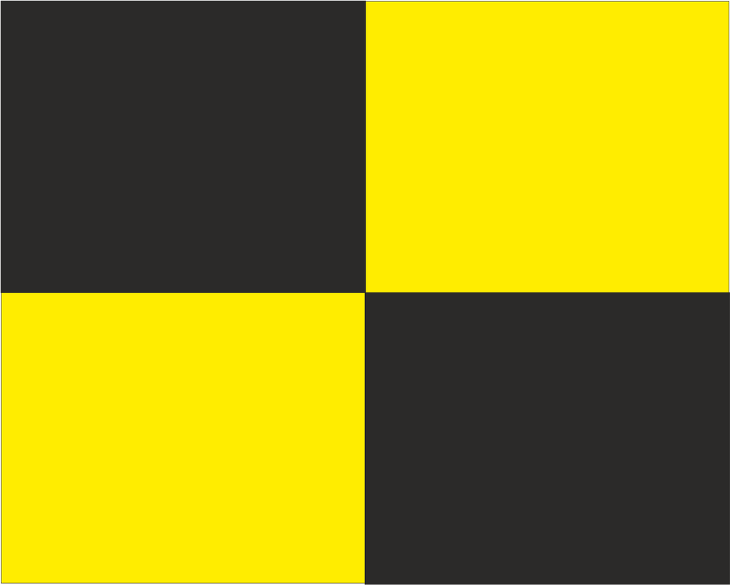 white yellow black flag