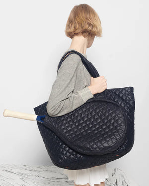 Tennis Large Metro Tote Deluxe: Black - LUXEpsn.com - by The Pro Shop Newtown  