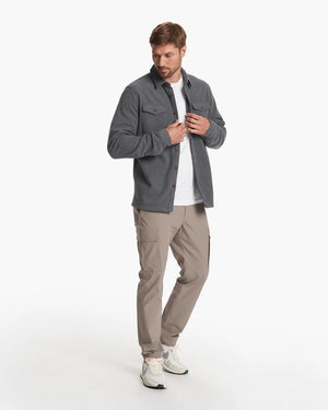Aspen Shirt Jacket: Heather Grey - LUXEpsn.com - by The Pro Shop Newtown  