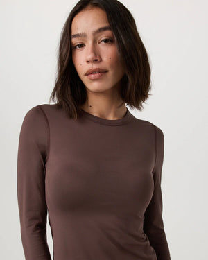 Lux Crew LS: Java - LUXEpsn.com - by The Pro Shop Newtown  