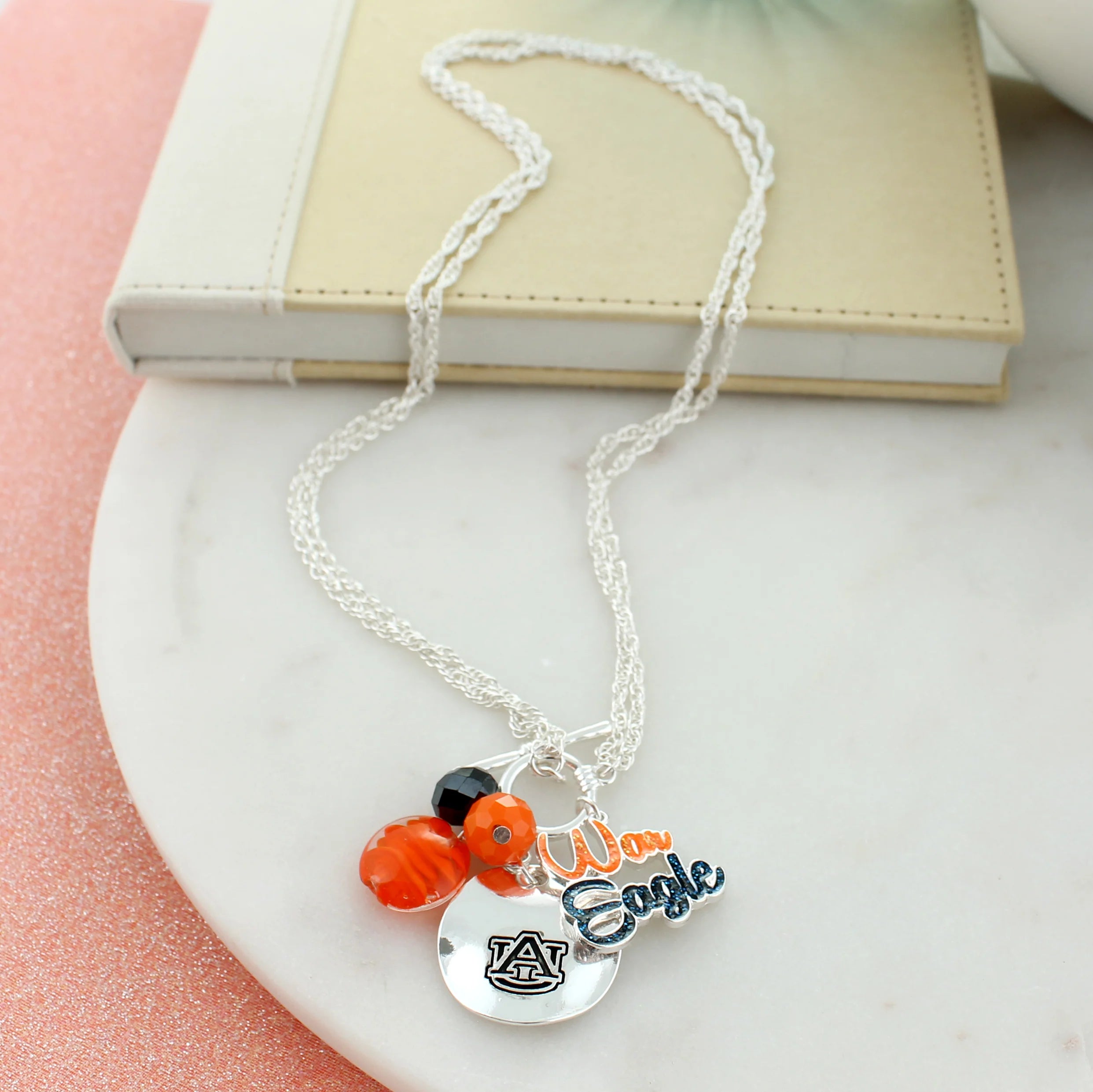 AU  Logo Convertible Cluster necklace