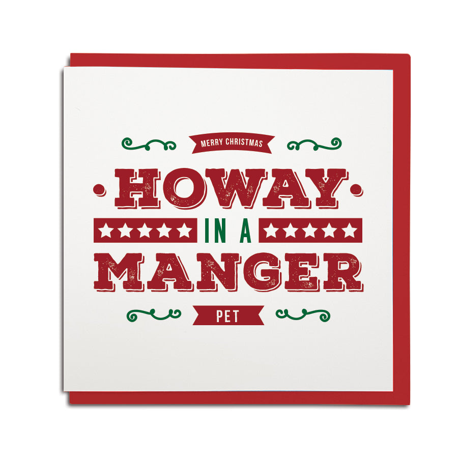 Et in terra pax hominibus Howay-in-a-manger-geordie-christmas-cards-newcastle-grainger-market-shop