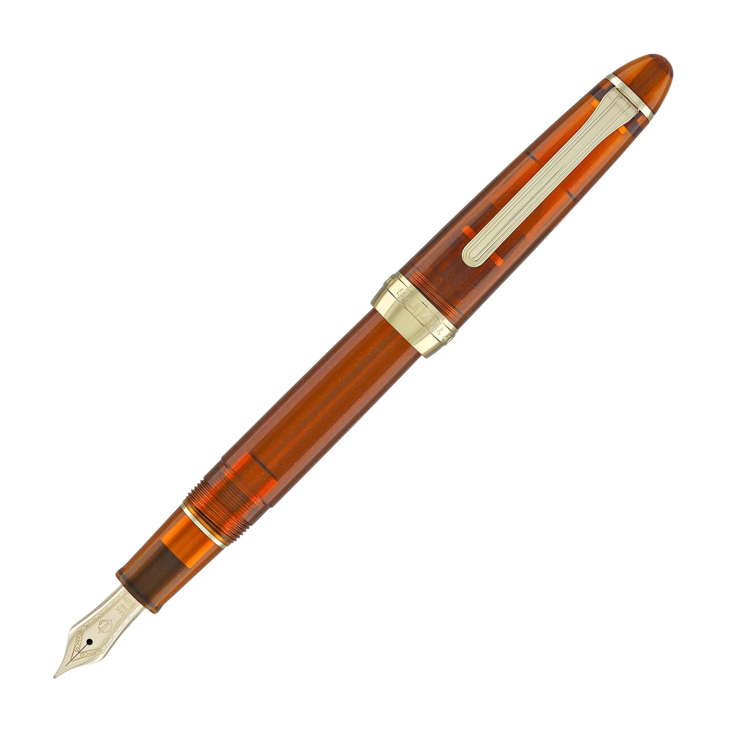Sailor 1911 Standard Fountain Pen in Fried Egg Jellyfish (Orange) - 14kt Gold Nib