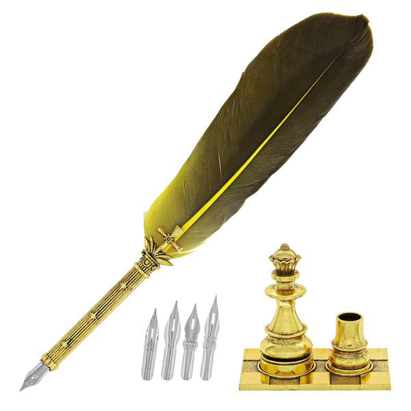 Wearingeul Medeia Beliar Your Throne Feather Pen & Pen Holder Set