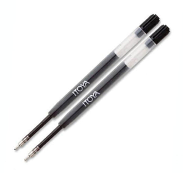 Itoya Gel Ballpoint Pen Refill in Black - Fine Point - Pack of 2