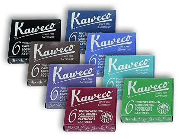 Kaweco Ink Cartridges in Blue/Black - 5 Sets of 6 - Goldspot Pens