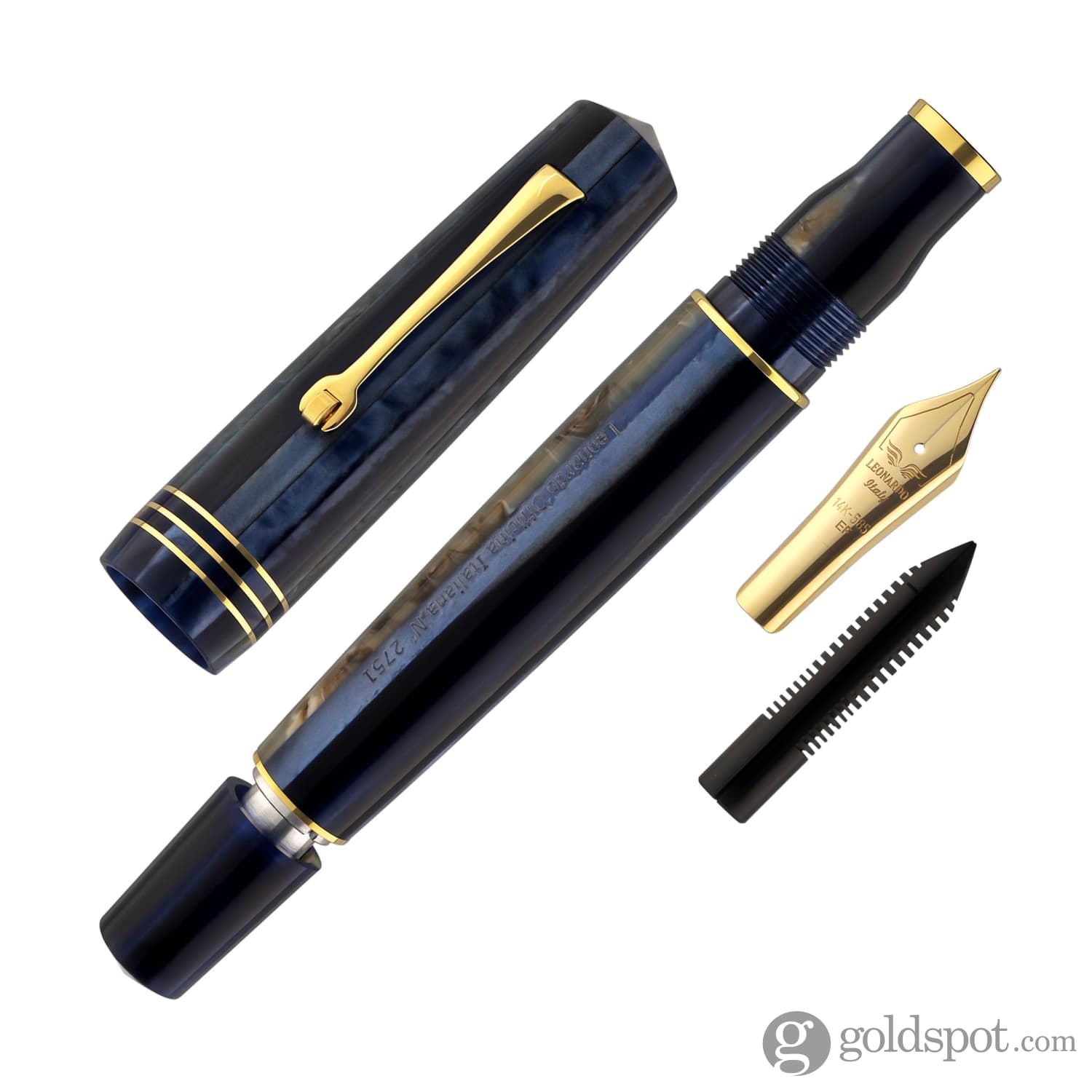 Leonardo Momento Zero Grande Fountain Pen in Dark Hawaii 2020 with