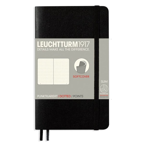 Leuchtturm1917 Notebook Medium Whitelines Link Black Dotted