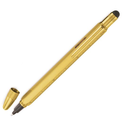 Monteverde Invincia Solid Brass Rollerball Pen - Pen Boutique Ltd