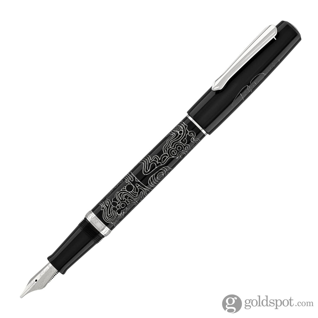 Nahvalur Original Fountain Pen Peter Draws Artist Edition Silver