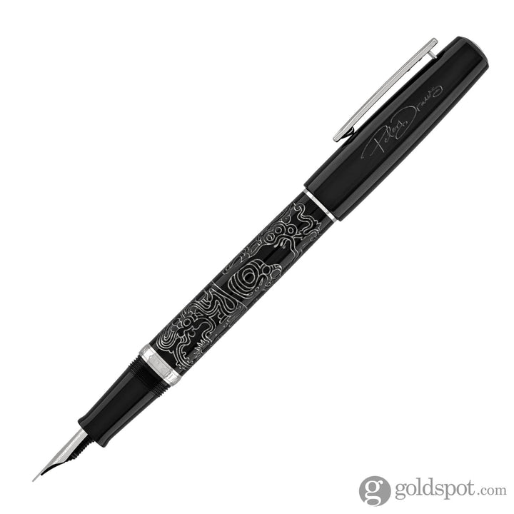 Nahvalur Original Fountain Pen Peter Draws Artist Edition Silver