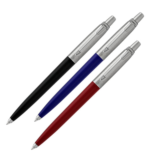 Parker Jotter XL Ballpoint Pen Monochrome Stainless Medium Point Blue Ink  Gift Box