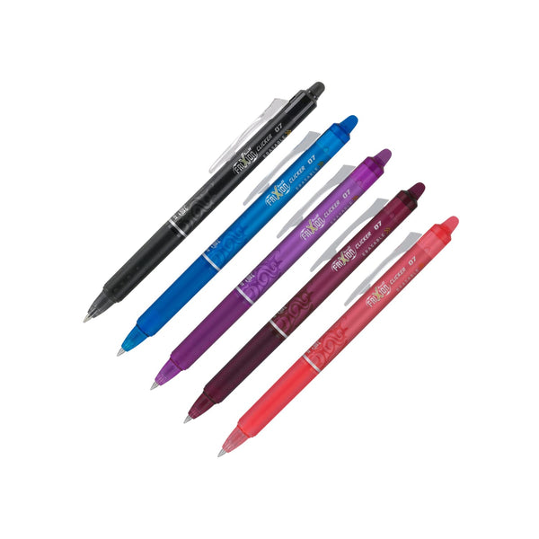 Erasable Gel Pens: Fine Point With Rubbing Head - Black & Blue