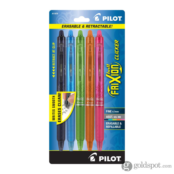 Pilot FriXion Clicker Erasable Gel Pens in Assorted Colors - Fine