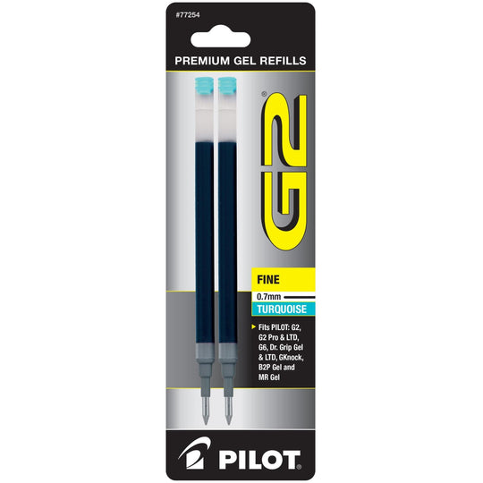 Pilot G2 Retractable Premium Gel Pens in Navy Blue - Fine Point