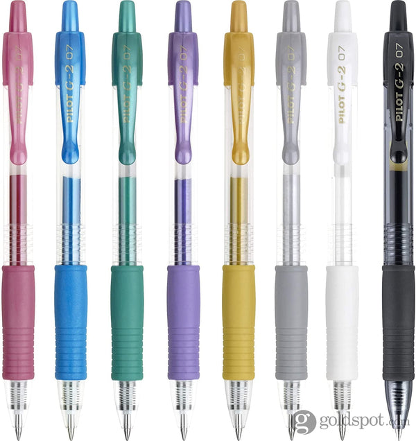 Pilot G2 Retractable Neon Gel Ink Pens in Assorted Colors - Fine Point -  Pack of 5