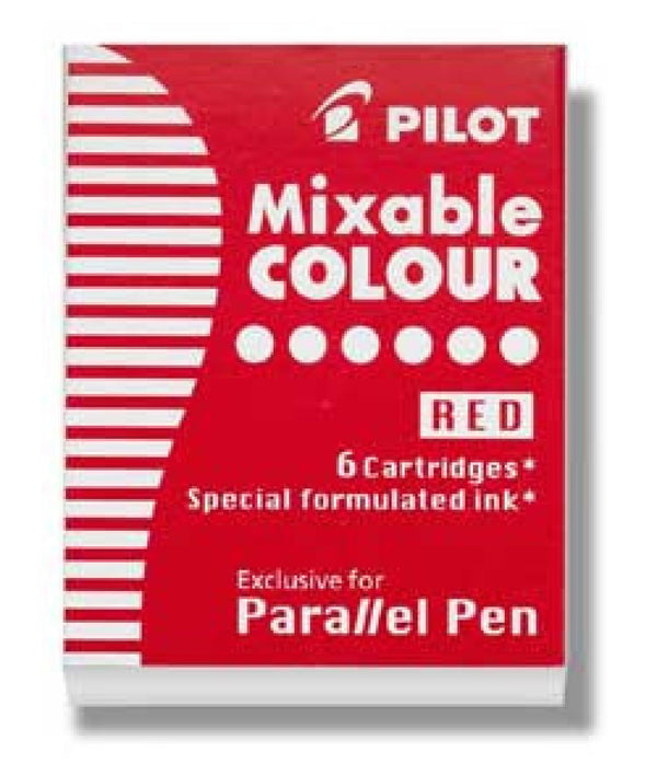 Pilot Parallel Ink Cartridges in Black - Pack of 6